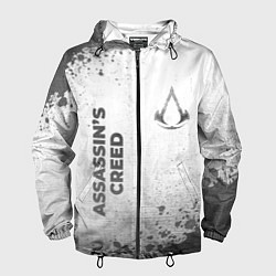 Мужская ветровка Assassins Creed - white gradient вертикально