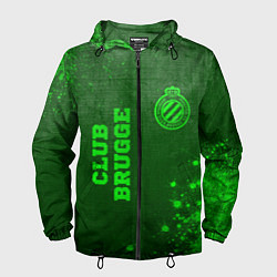 Мужская ветровка Club Brugge - green gradient вертикально