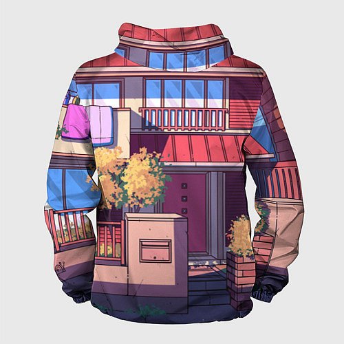 Мужская ветровка Lo-fi японский стиль улица / 3D-Белый – фото 2