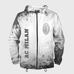 Мужская ветровка AC Milan - white gradient вертикально