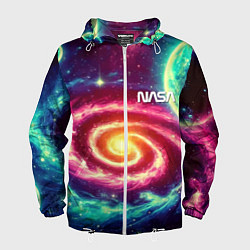 Мужская ветровка Spiral galaxy - neon glow