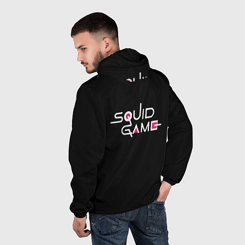 Мужская ветровка Персонажи в Sguid game / 3D-Черный – фото 4