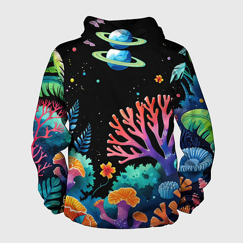 Мужская ветровка Космический подводный мир / 3D-Белый – фото 2