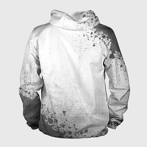 Мужская ветровка Bayer 04 - white gradient вертикально / 3D-Черный – фото 2