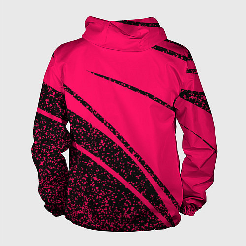 Мужская ветровка Sport розовый с чёрным в крапинку / 3D-Черный – фото 2