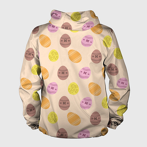 Мужская ветровка Пасха цветные яйца / 3D-Белый – фото 2