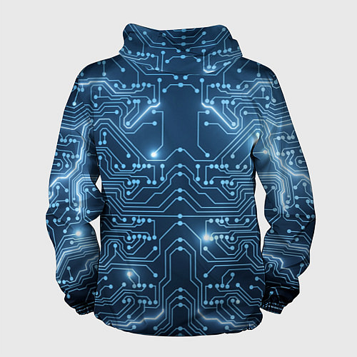 Мужская ветровка Системная плата / 3D-Белый – фото 2