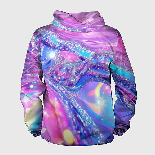 Мужская ветровка Розовые блестки / 3D-Белый – фото 2