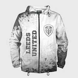 Мужская ветровка Leeds United - white gradient вертикально