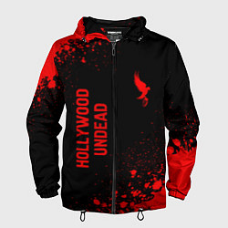 Мужская ветровка Hollywood Undead - red gradient вертикально