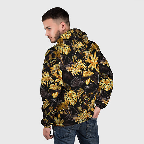 Мужская ветровка Золотые тропики / 3D-Черный – фото 4