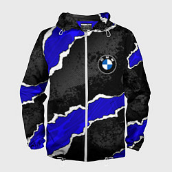 Мужская ветровка BMW - синие разрывы