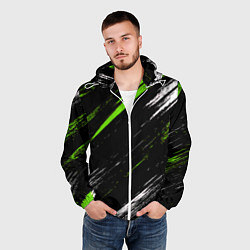 Ветровка с капюшоном мужская Sports suit, цвет: 3D-белый — фото 2