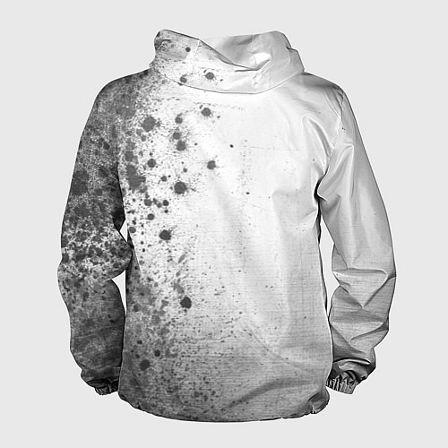 Мужская ветровка Ajax - white gradient по-вертикали / 3D-Черный – фото 2