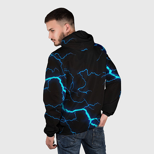 Мужская ветровка Doom молнии неоновые / 3D-Черный – фото 4