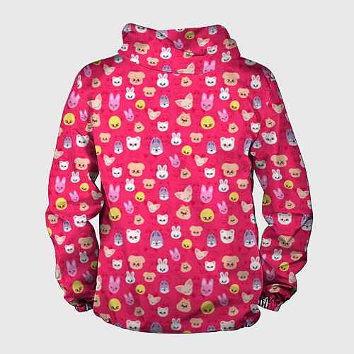 Мужская ветровка Skzoo pattern pink / 3D-Белый – фото 2