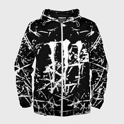 Мужская ветровка Monster energy белые штрихи краско