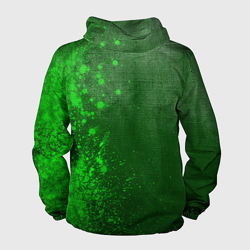Мужская ветровка Lyon - green gradient по-вертикали / 3D-Черный – фото 2