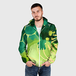 Ветровка с капюшоном мужская Вдохновленный природой, цвет: 3D-белый — фото 2