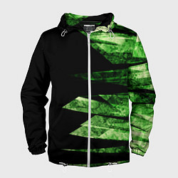 Мужская ветровка Color green black