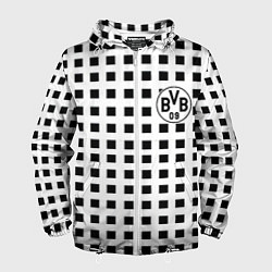 Ветровка с капюшоном мужская Borussia pattern, цвет: 3D-белый