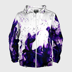 Мужская ветровка Фиолетовый огонь текстура