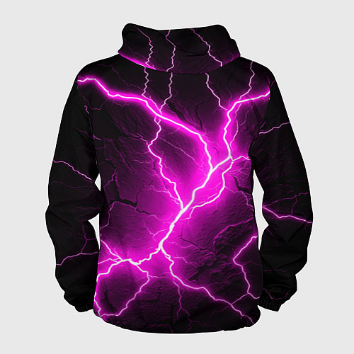 Мужская ветровка The color is pink and black / 3D-Белый – фото 2
