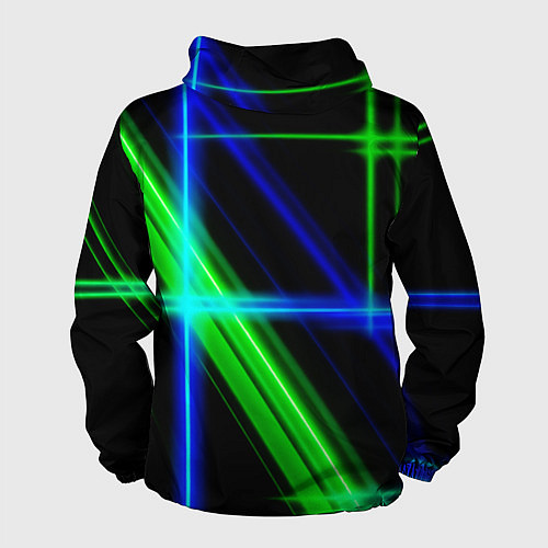 Мужская ветровка Color blue black green / 3D-Белый – фото 2