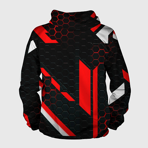 Мужская ветровка Monster energy sport geometry / 3D-Белый – фото 2