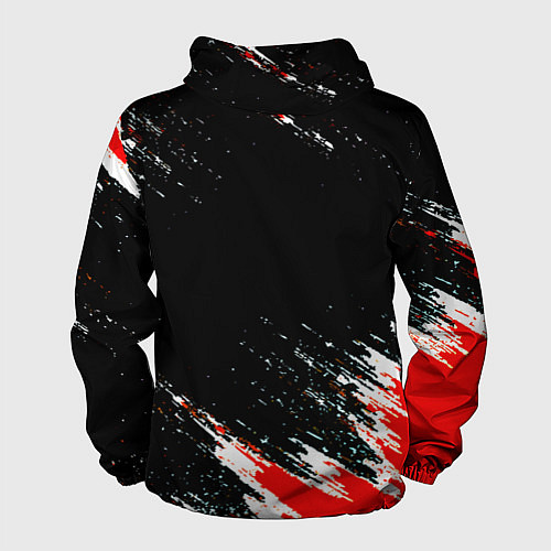 Мужская ветровка Манчестер краски штрихи / 3D-Белый – фото 2