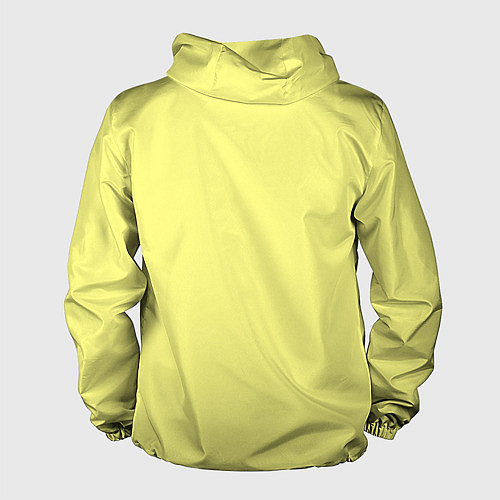 Мужская ветровка Сливочно жёлтый цвет / 3D-Белый – фото 2