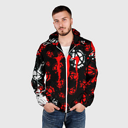 Ветровка с капюшоном мужская Monster energy anarhy, цвет: 3D-белый — фото 2