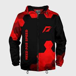 Мужская ветровка Need for Speed - red gradient вертикально