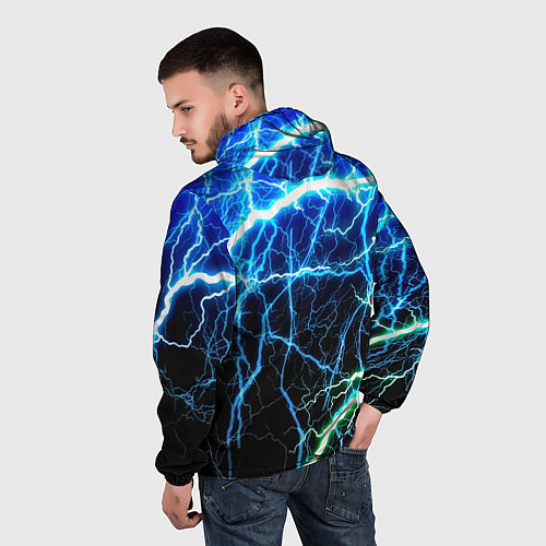 Мужская ветровка Monster energy electro / 3D-Черный – фото 4