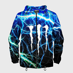 Ветровка с капюшоном мужская Monster energy electro, цвет: 3D-черный
