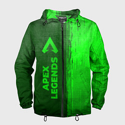 Мужская ветровка Apex Legends - green gradient по-вертикали
