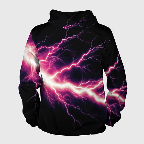 Мужская ветровка Lightning pink / 3D-Белый – фото 2