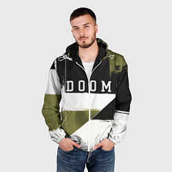 Ветровка с капюшоном мужская Doom The Dark Ages, цвет: 3D-белый — фото 2