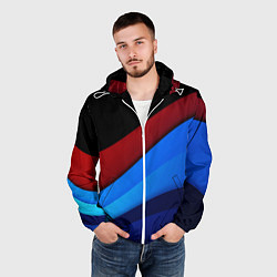 Ветровка с капюшоном мужская Multicoloured, цвет: 3D-белый — фото 2