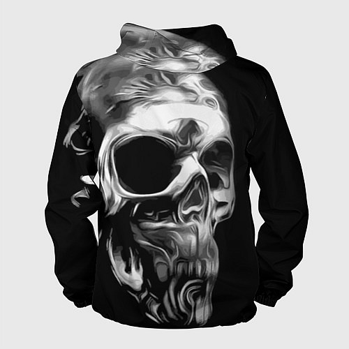 Мужская ветровка Стилизованный череп / 3D-Белый – фото 2