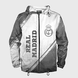 Мужская ветровка Real Madrid - white gradient вертикально