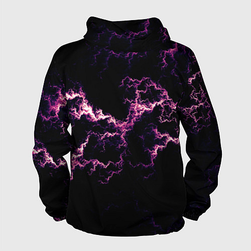 Мужская ветровка Lightning pink glow / 3D-Белый – фото 2