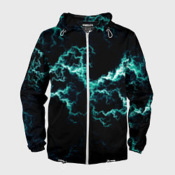 Мужская ветровка Lightning light blue glow