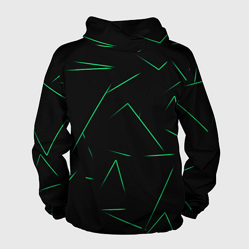 Мужская ветровка Color light green line / 3D-Белый – фото 2