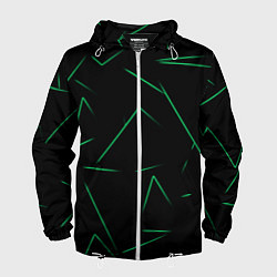 Мужская ветровка Color light green line