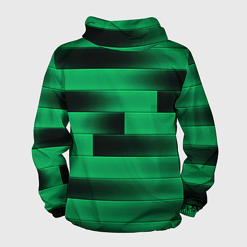 Мужская ветровка Color green square / 3D-Белый – фото 2