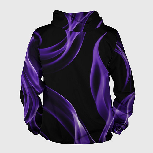 Мужская ветровка Purple abstraction / 3D-Белый – фото 2