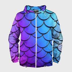 Мужская ветровка Градиент на чешуе