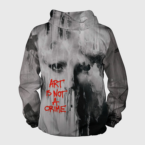 Мужская ветровка Исскуство не преступление / 3D-Белый – фото 2