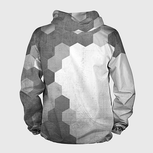 Мужская ветровка FAW - white gradient по-вертикали / 3D-Черный – фото 2